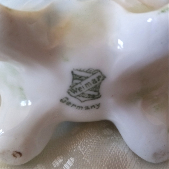 Vtg Weimar Germany Porcelain Bud Vase - Picture 6 of 6